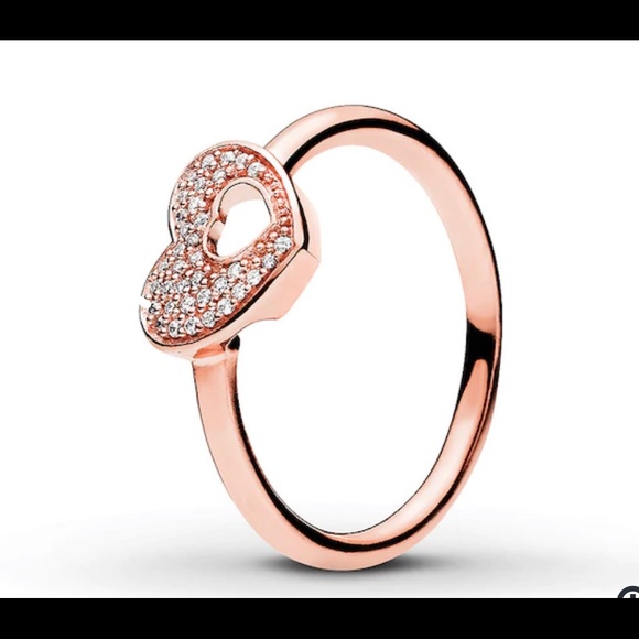 Pandora Jewelry - Pandora Rose Ring Shimmering Puzzle Heart Frame